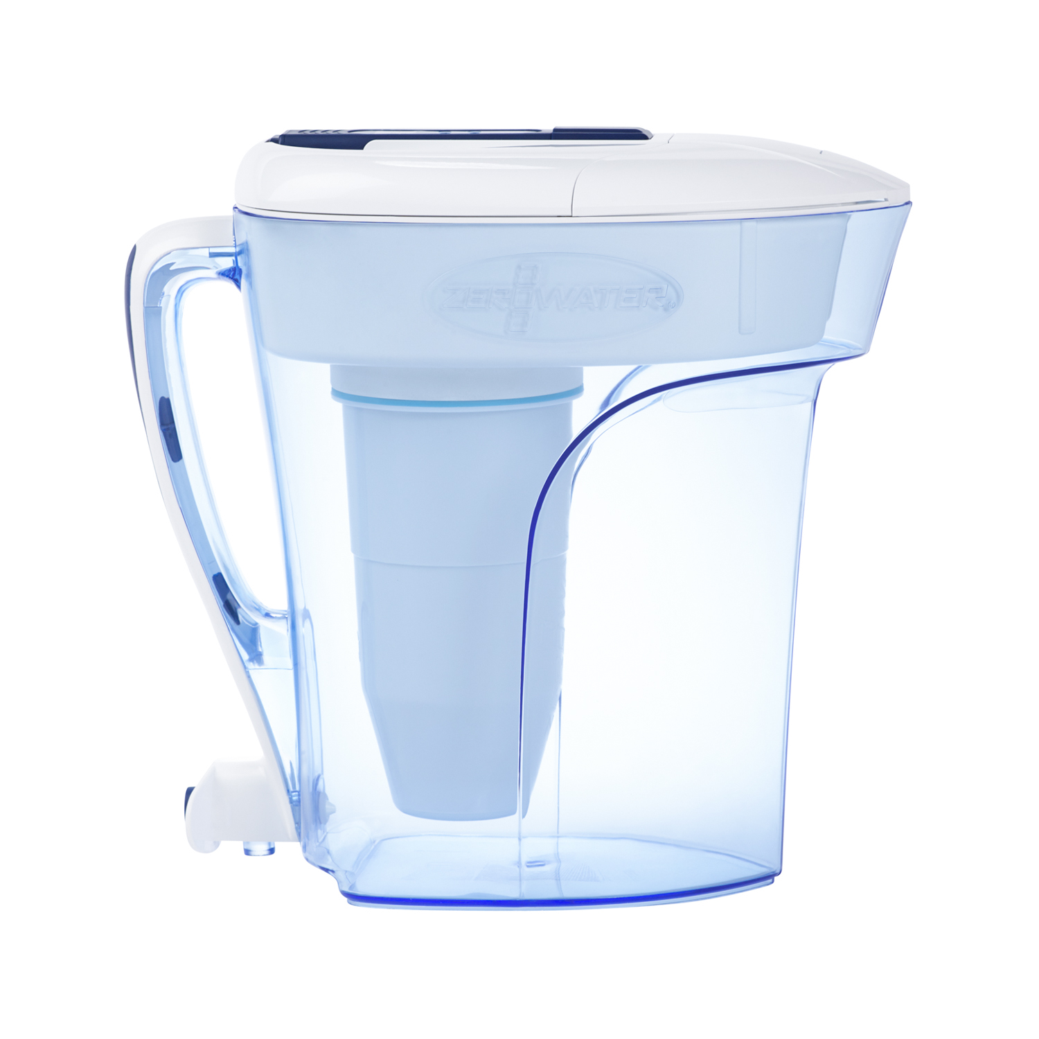 12 cup ready pour pitcher side view with handle spiqot