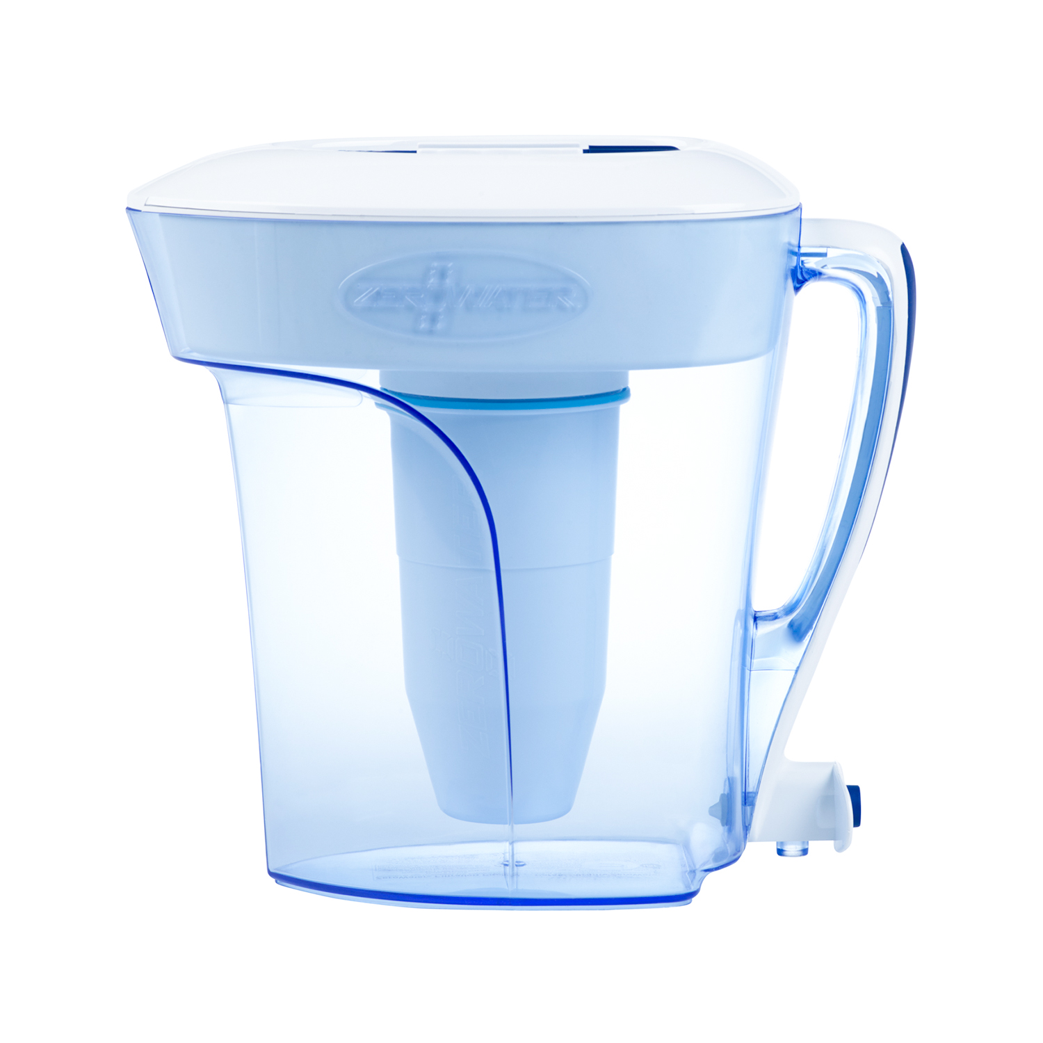 Ten cup pitcher with filter inside