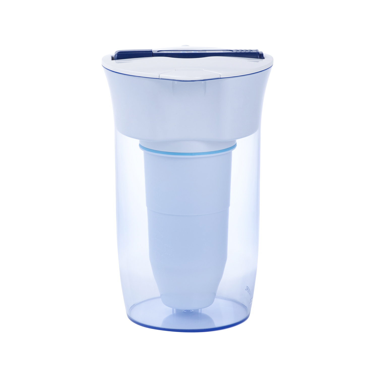 10 Cup Round Ready-Pour Pitcher side view with filter 