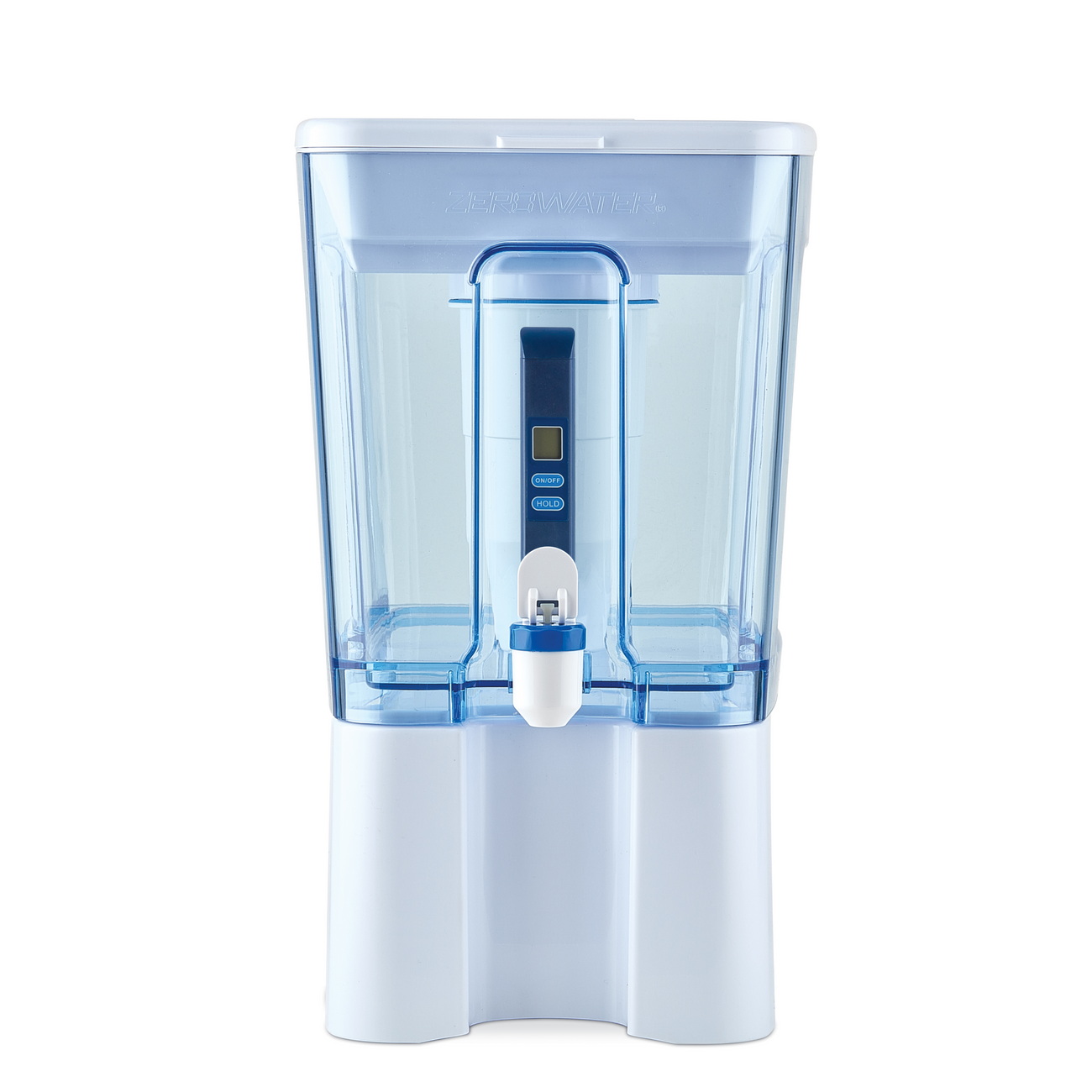 52 cup ready read dispenser front view with tds meter and spigot