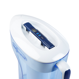 Ten cup pitcher with TDS meter on top lid